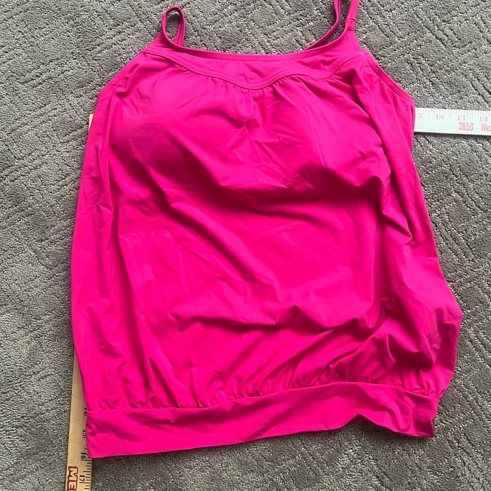 Lands End Swim tankini top pink
